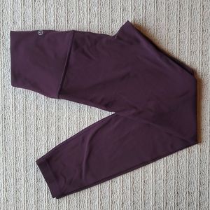 Lululemon Align Pant 25" Black Cherry, size 4